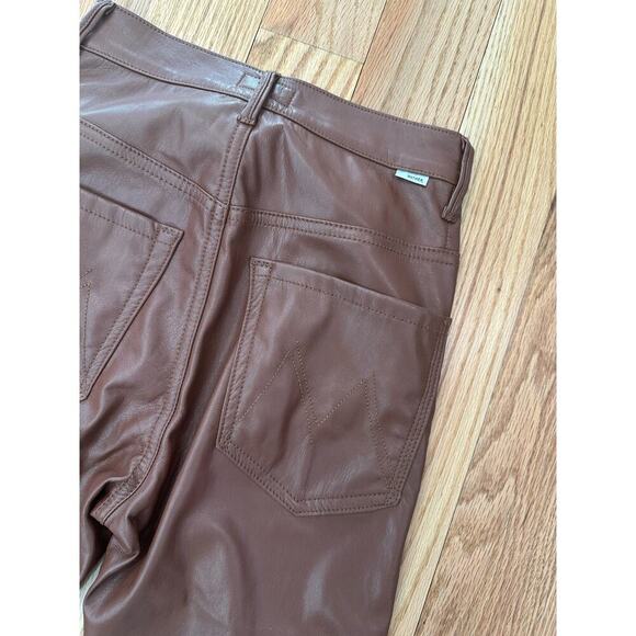 MOTHER Denim High Waisted Rail Skimp Jeans in Friar Brown - Picture 10 of 12